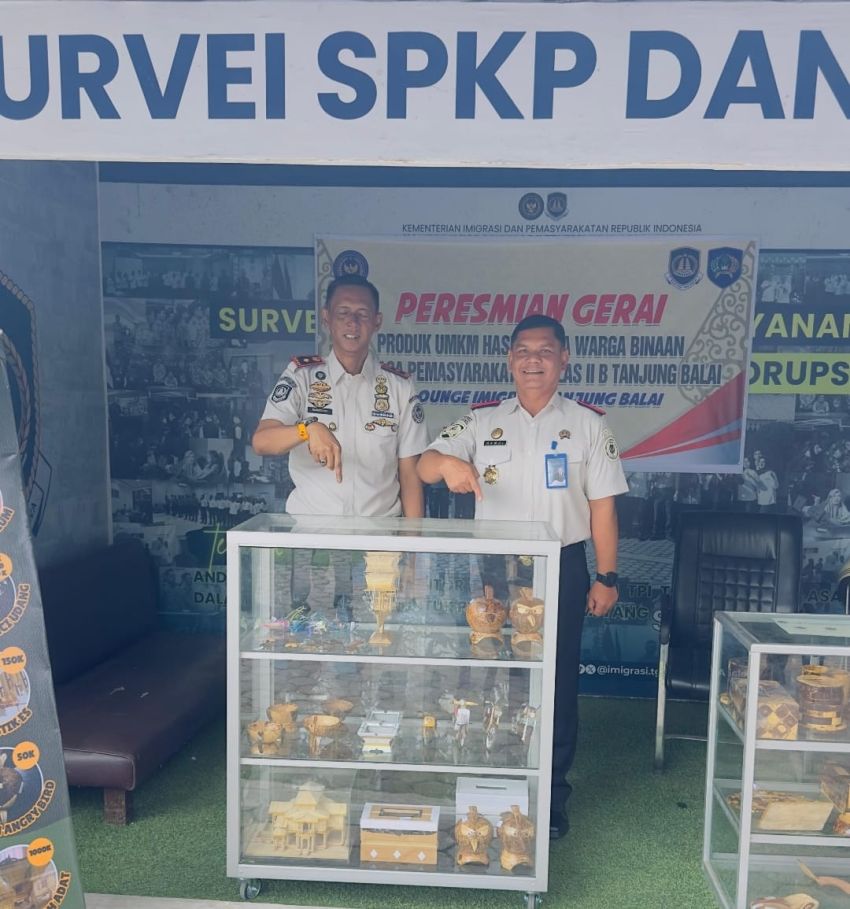 Dukung Kemandirian Warga Binaan, Lapas Labuhan Ruku Resmikan Gerai Produk UMKM di Kantor Imigrasi Tanjung Balai Asahan