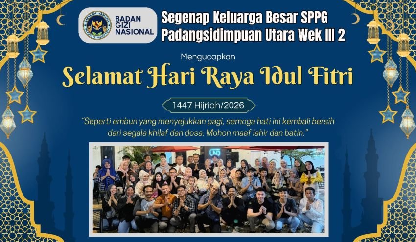 Menjelang Lebaran, SPPG Padangsidimpuan Bagikan Bantuan Sembako dan Makanan Bergizi untuk Anak Penerima MBG