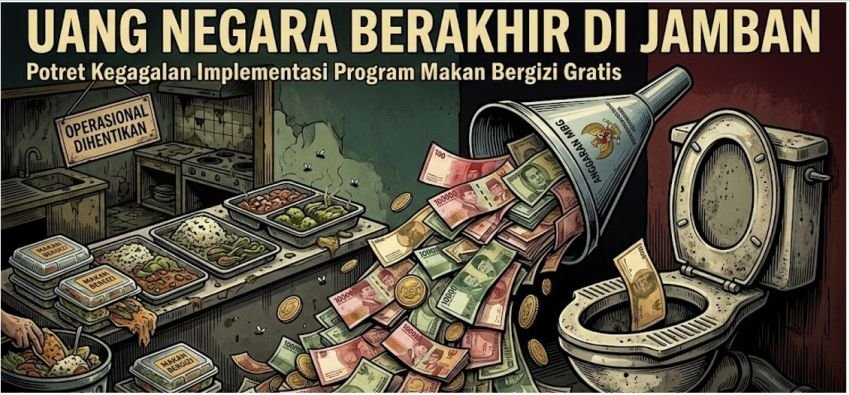 Ketika Uang Negara Berakhir di Jamban melalui Program Makan Bergizi Gratis