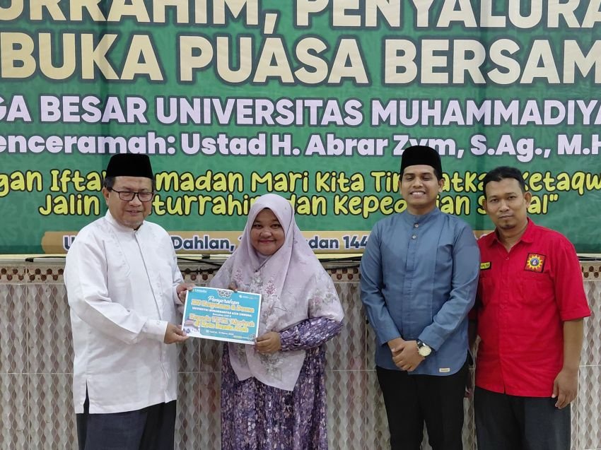 Silaturahim Ramadan, Universitas Muhammadiyah Aceh Gelar Buka Puasa Bersama dan Penyaluran ZIS