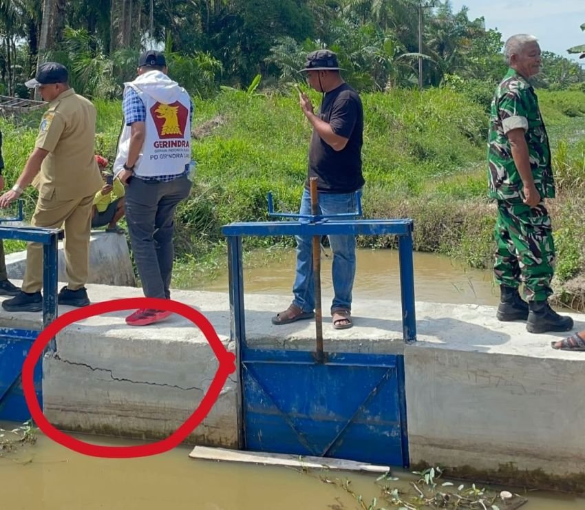 Copot Kadis Pertanian BatuBara, Diduga Proyek Irigasi Abal Abal Sei Mataram Disorot DPRD Gerindra.