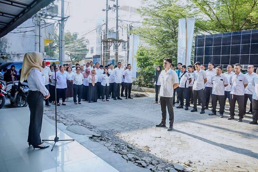 Dinas Kominfo Medan Gelar Apel Perdana Usai Libur Lebaran, Fokus Tingkatkan Kinerja dan Inovasi