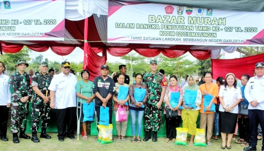 TMMD ke-127 Kodim 0207/Simalungun Resmi Ditutup, Sinergi TNI dan Warga Dorong Pembangunan Desa