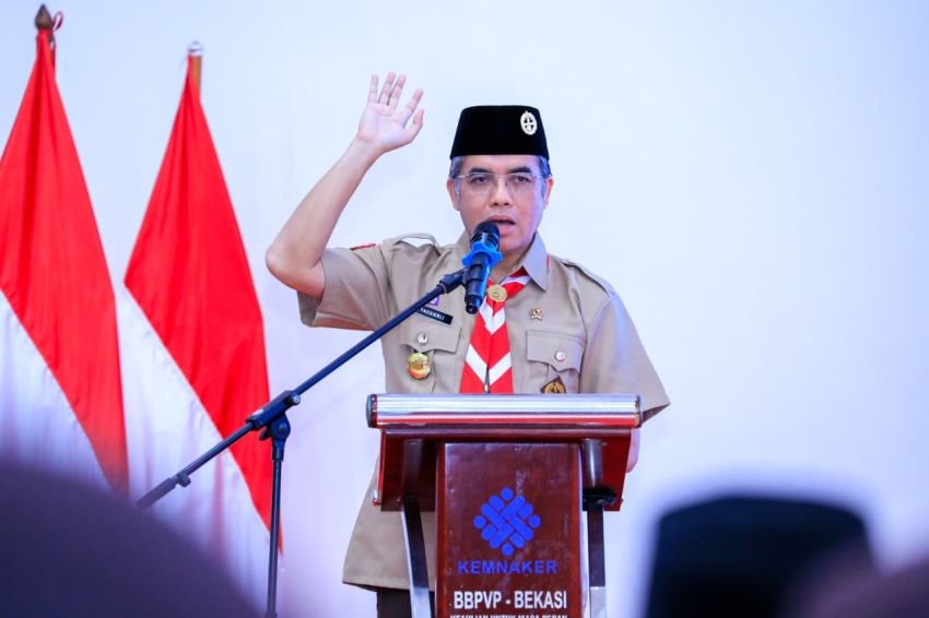 Menaker Yassierli Tutup Sanlat Pramuka: Generasi Muda Harus Siap Hadapi Dunia Kerja di Era AI
