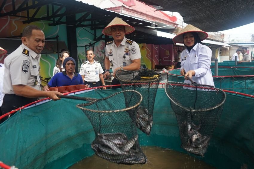 Program Pembinaan Berbuah Manis, Lapas Kelas I Medan Panen 500 Kg Lele dan 300 Kg Sayuran Hidroponik