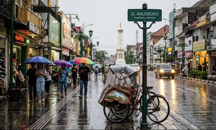 Sebagian Besar Wilayah DIY Berpotensi Hujan Ringan, Kota Yogyakarta Diprakirakan Hujan Sedang