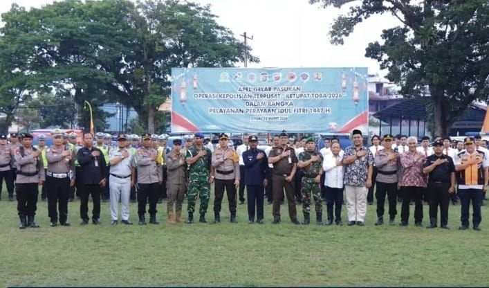 Wali Kota Amir Hamzah dan Kapolres Pimpin Apel Gelar Pasukan, Siap Amankan Idulfitri