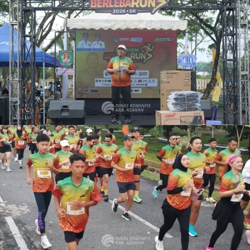 Bupati Asahan Lepas 1.200 Peserta Asahan BerlebaRun 5K, &ldquo;Bakar Kalori Rendangmu di Sini!&rdquo;