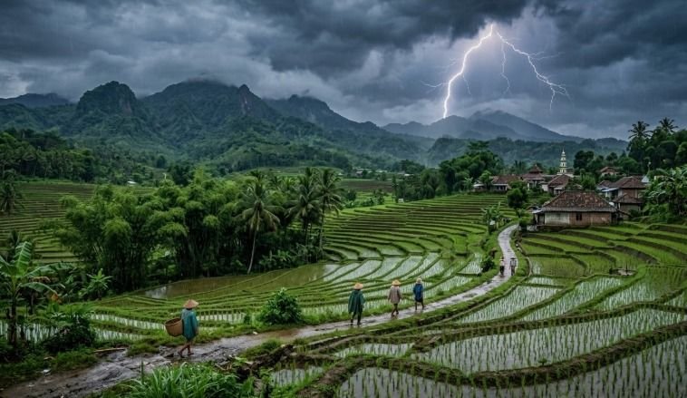 Cuaca Jawa Barat Hari Ini: Hujan Ringan hingga Petir di Beberapa Daerah