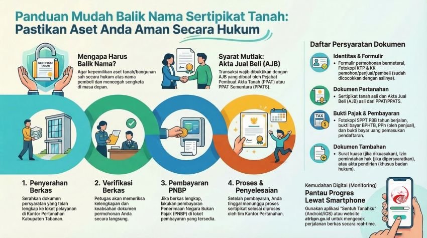 Hindari Sengketa Tanah, Kantah Tabanan Imbau Warga Segera Urus Balik Nama Sertipikat: Begini Caranya!