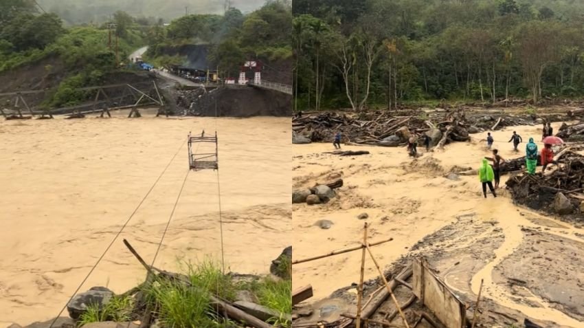 Banjir dan Longsor Kembali Terjang Aceh Tengah, Beberapa Desa Terisolir Akibat Jembatan Putus