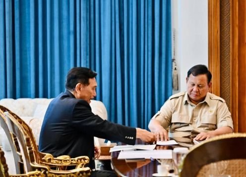 Prabowo Bertemu Luhut di Istana, Bahas Strategi Hadapi Gejolak Ekonomi Global dan Arus Investasi Asing