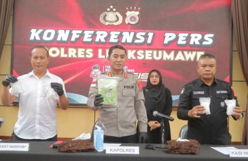 Polres Lhokseumawe Bongkar Peredaran 1,5 Kg Sabu! Satu Pelaku Ditangkap, Tiga Masih DPO