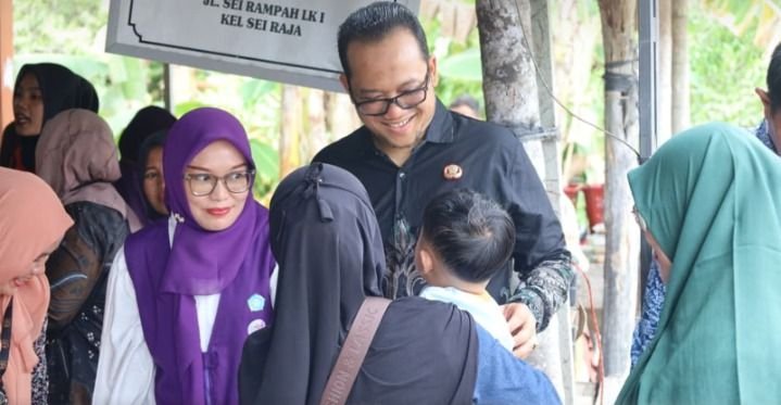 Pemkot Tanjungbalai Fokus Tekan Stunting, Wakil Wali Kota Lakukan Monitoring Program MBG di Posyandu Asoka
