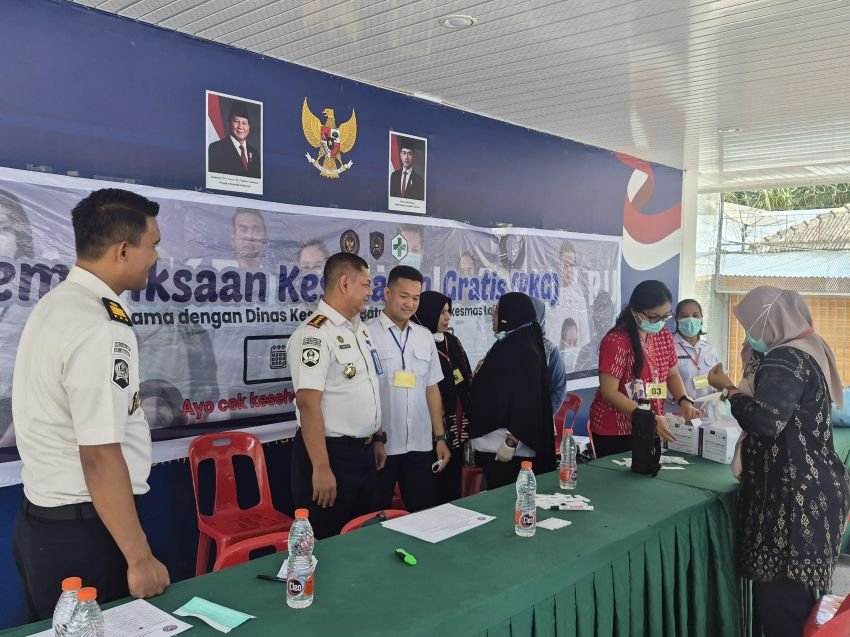 Tingkatkan Derajat Kesehatan, Lapas Labuhan Ruku Gandeng Dinkes Batu Bara Gelar Pemeriksaan Kesehatan Gratis HBP ke-62