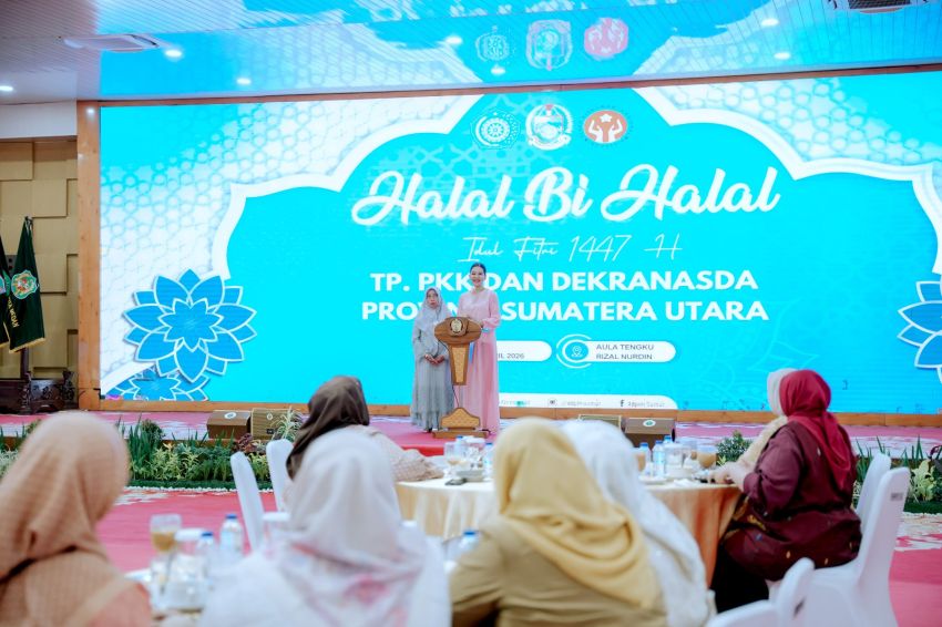 TP PKK Sumut Gelar Halalbihalal Idulfitri, Kahiyang Ayu Tegaskan Perkuat Silaturahmi dan Kekompakan Pengurus