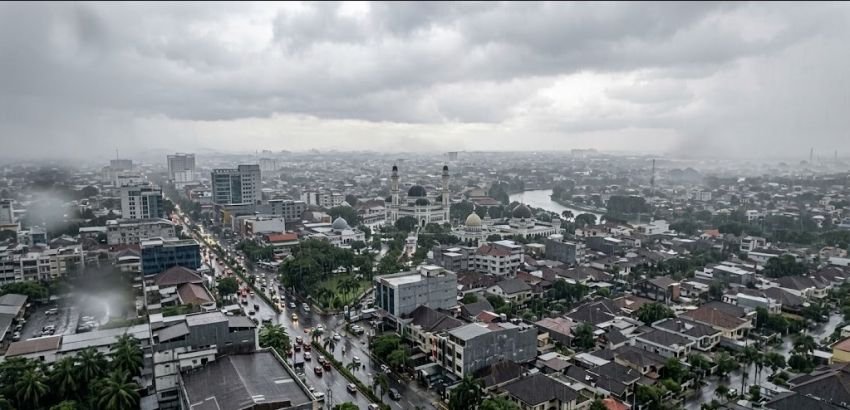 Mayoritas Wilayah Sumut Diguyur Hujan Ringan, Medan Berawan