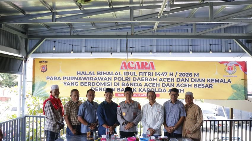 Halal Bihalal di Banda Aceh, Kapolda Soroti Solidaritas Polri dan Program Kesejahteraan Purnawirawan