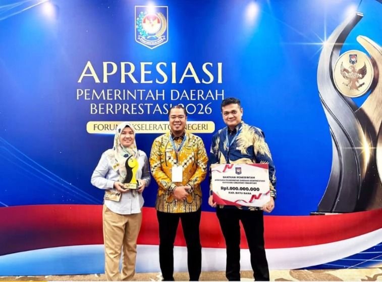 Batu Bara Bersinar di Tingkat Nasional! Juara III Creative Financing, Raih Insentif Rp1 Miliar