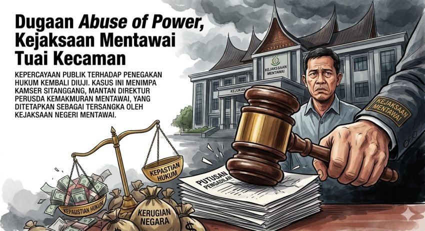 Kasus Kamser Sitanggang Tuai Polemik, Kejaksaan Mentawai Dituding Abaikan Putusan Pengadilan