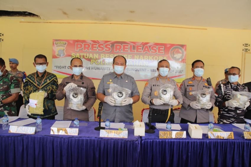 Polres Asahan Gagalkan Penyelundupan 5 Kg Sabu dari Malaysia, Bupati Beri Apresiasi Tinggi