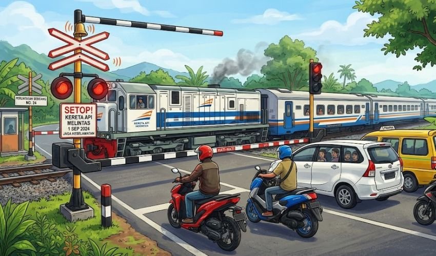 Fokus Tekan Pelanggaran dan Kecelakaan, Korlantas Polri Pasang ETLE di Perlintasan Kereta Api