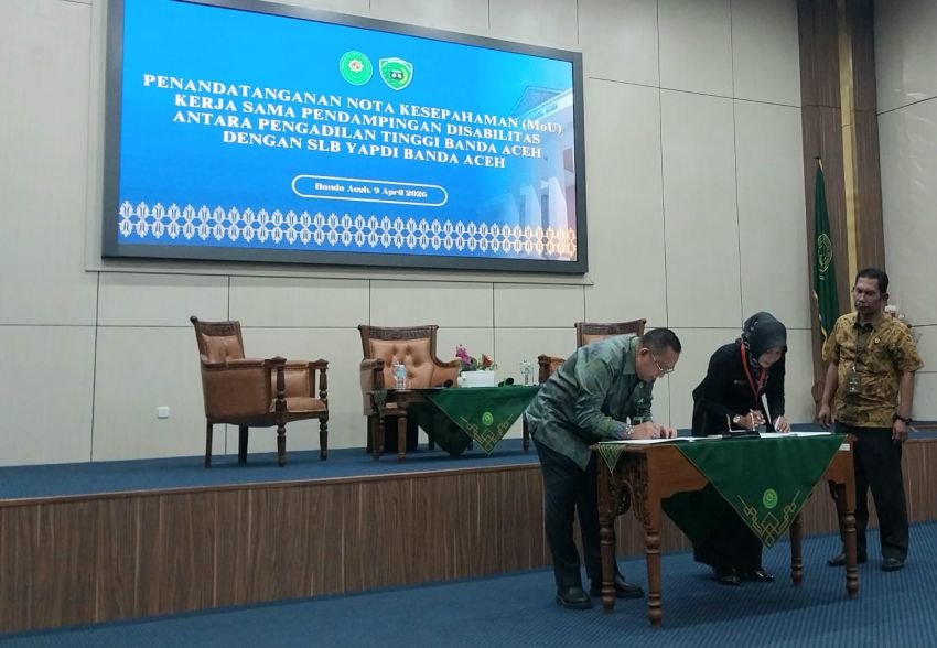 Pengadilan Tinggi Banda Aceh Gandeng SLB YAPDI, Pastikan Penyandang Disabilitas Dapat Akses Hukum Setara