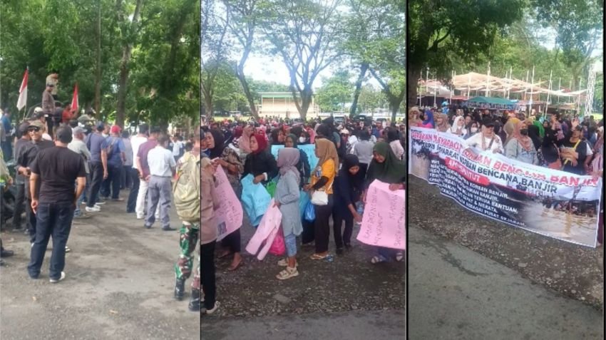 Gelombang Protes Korban Banjir Langkat Tak Surut, Bupati Akui Masalah Data dan Janji Perjuangkan ke Jakarta