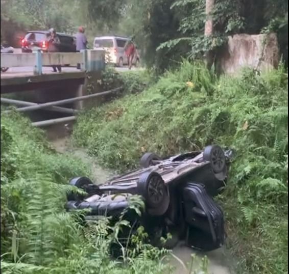 Mobil Sedan Terjun ke Selokan di Batang Kuis, Polisi Pastikan Bukan Aksi Begal
