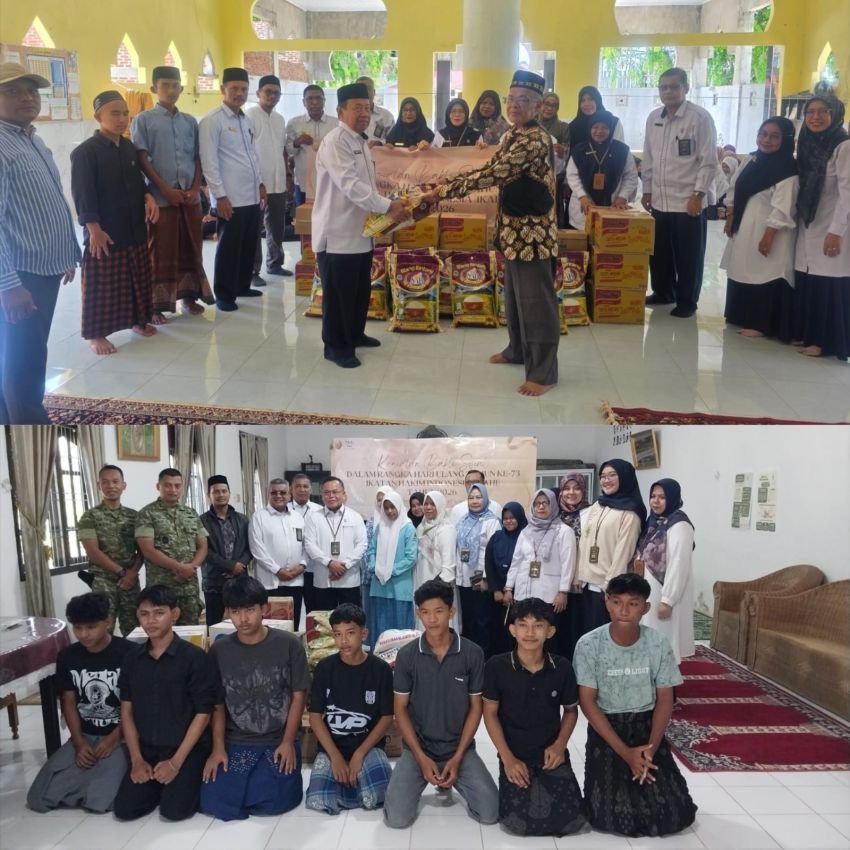 Momentum HUT IKAHI, Hakim Aceh Tebar Kepedulian ke Panti Asuhan dan Pesantren