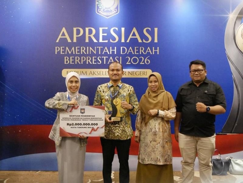 Tekan Angka Pengangguran, Tanjungbalai Sabet Penghargaan Nasional dari Kemendagri