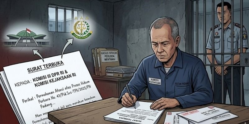 Dari Rutan Padang, Kamser Sitanggang Mengadu ke Presiden Prabowo: Klaim Jadi Korban Ketidakadilan Hukum