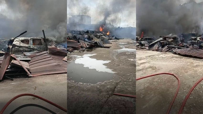 19 Unit Mobil Terbakar di Tempat Penitipan Kisaran Barat, Polisi Lakukan Identifikasi