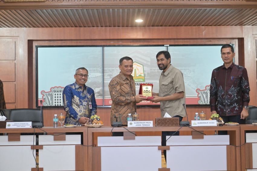 Mualem dan Gubernur Jateng Sepakat Bangun Sinergi Ekonomi, Target Transaksi Rp1,06 Triliun