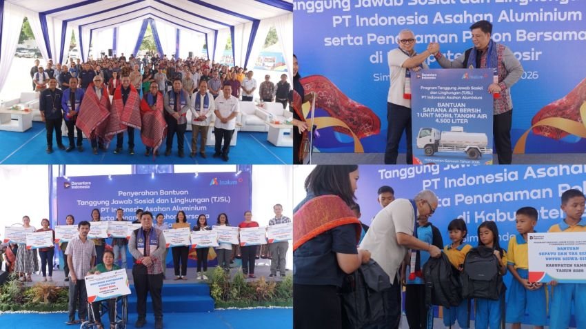 INALUM Salurkan TJSL di Samosir, Dukung Pendidikan, UMKM hingga Infrastruktur Air Bersih