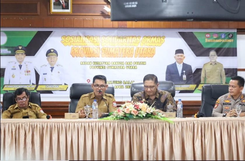 Kesbangpol Sumut Gelar Sosialisasi Solidaritas Ormas di Tanjungbalai, Perkuat Sinergi dan Pembangunan Daerah