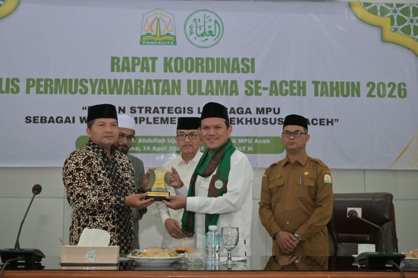 Wagub Aceh Buka Rakor MPU, Tekankan Peran Ulama Jaga Syariat dan Stabilitas Sosial