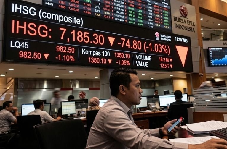 IHSG Dibuka di Zona Merah, Saham Perbankan dan Energi Serempak Melemah