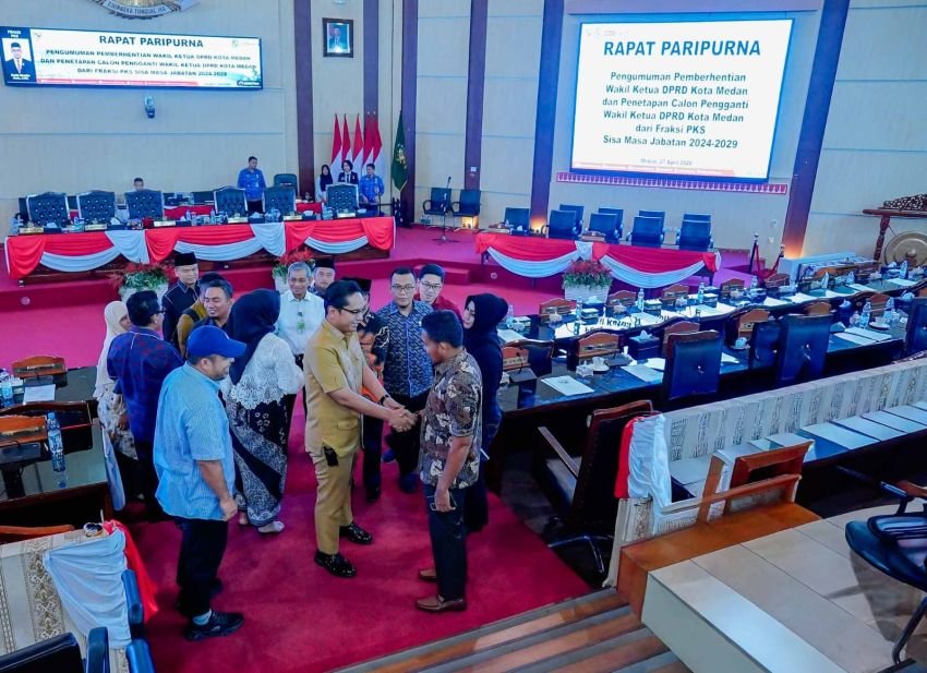 DPRD Medan Umumkan Pemberhentian Wakil Ketua dari Fraksi PKS