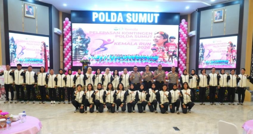 Kapolda Sumut Lepas Kontingen ke Kemala Run 2026, Tekankan Soliditas dan Sportivitas