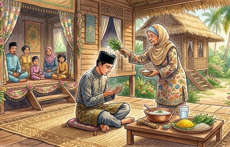 Makna Mendalam Tradisi Tepung Tawar dalam Budaya Melayu: Simbol Kehidupan, Perlindungan, dan Spiritual