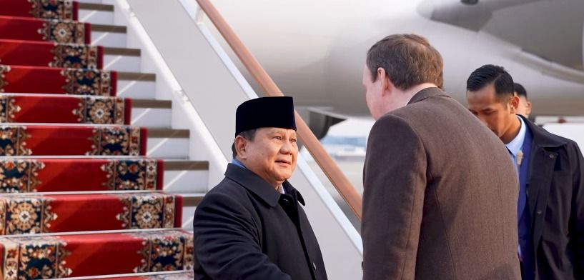 Prabowo Tiba di Moskow, Siap Bertemu Putin Bahas Kerja Sama Strategis