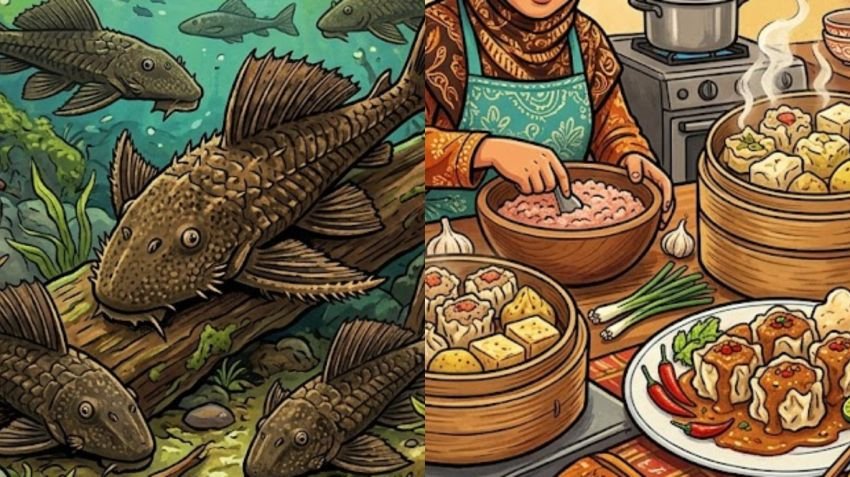 Lima Pria Diamankan, Daging Ikan Sapu-sapu dari Kali Ciliwung Diduga Diolah Jadi Siomai