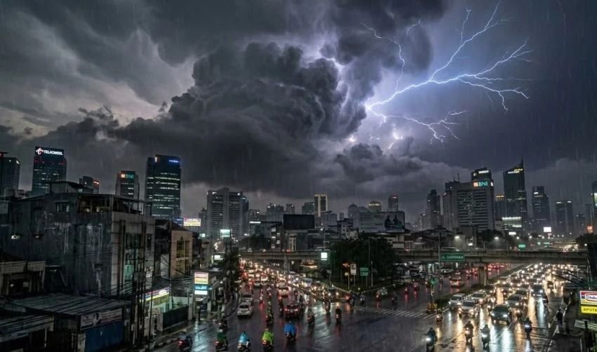 Prakiraan Cuaca Jakarta Hari Ini, Minggu 5 April 2026: Sejumlah Wilayah Hujan Disertai Petir