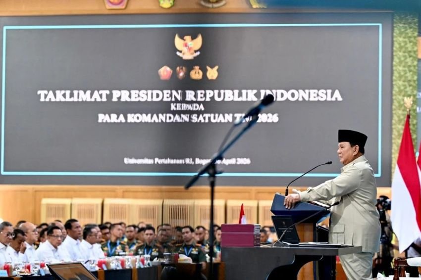 Perkuat Soliditas, Prabowo Beri Taklimat 1.500 Komandan TNI di Universitas Pertahanan
