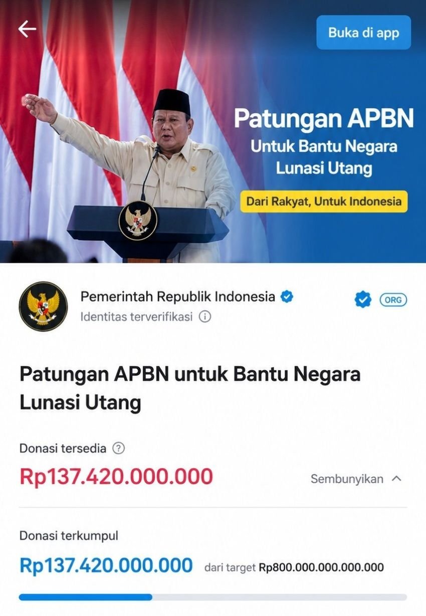 Viral Isu Patungan APBN untuk Lunasi Utang, Kemenkeu Tegaskan Itu Hoaks dan Bukan Program Resmi