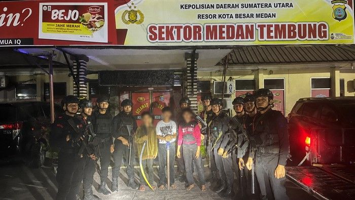 Brimob Polda Sumut Gagalkan Tawuran Remaja dan Balap Liar di Medan Saat Patroli Dini Hari