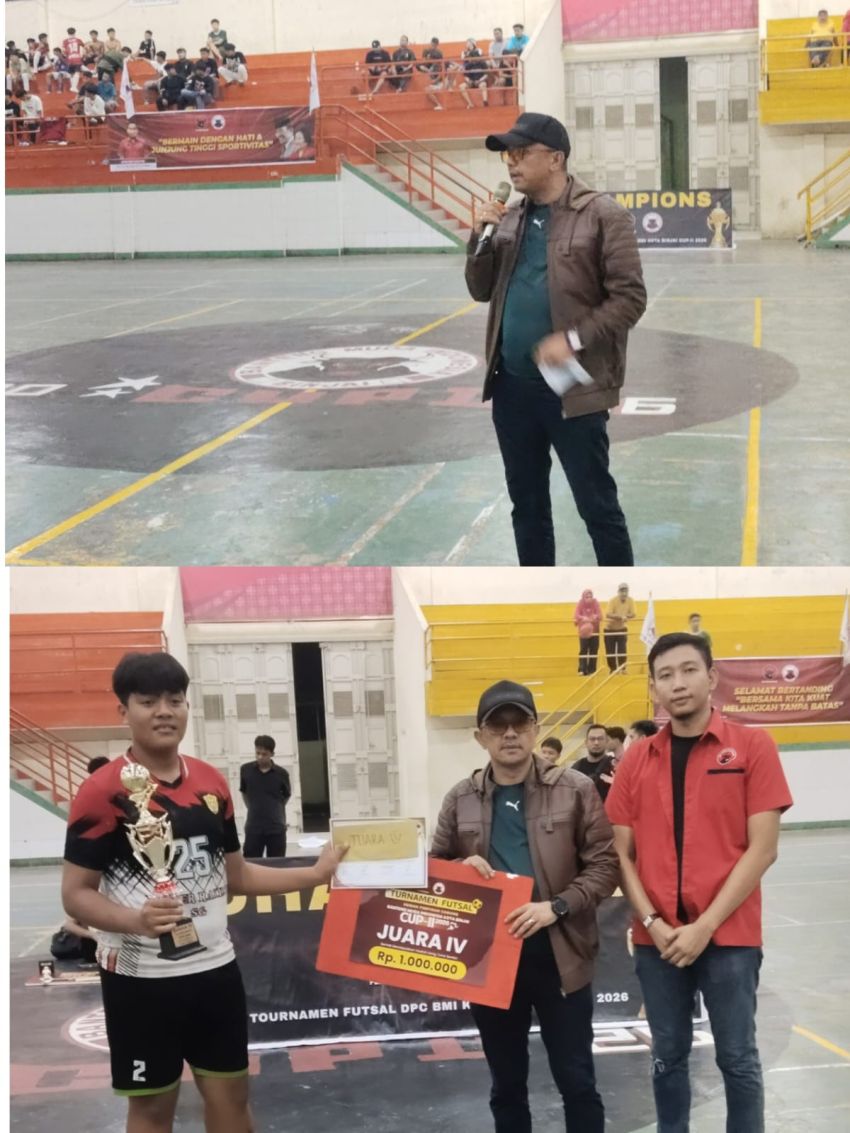 BNN Binjai Tutup Turnamen Futsal BMI, Ajak Pemuda Jauhi Narkoba