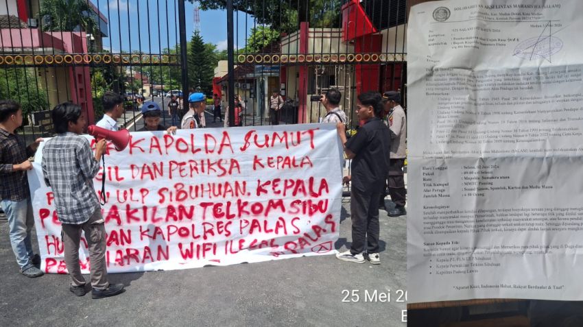 SALAM Desak Polda Sumut Usut Dugaan Pelanggaran Pengelolaan Jaringan Wifi Ilegal di Palas