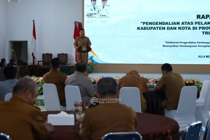 Wakil Bupati Asahan Buka Rakor Pengendalian Pembangunan se-Sumut Triwulan II 2026